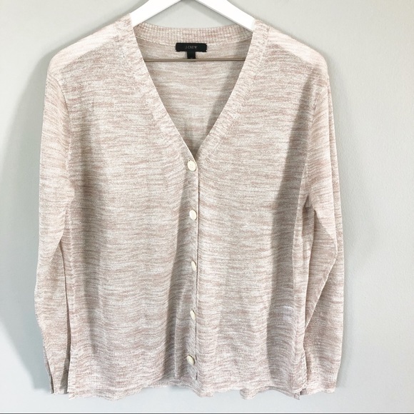 J. Crew Space Dyed V-Neck Cardigan - Picture 2 of 7